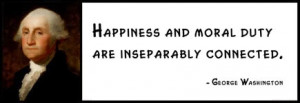 George Washington Quote on Happiness and Morality