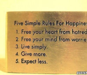 SIMPLE RULES!