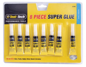 Pack of Super Glue. Disposable Extra Strength Adhesive 3g Tubes ...