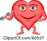 Royalty Free RF Clipart Illustration Of A Healthy Heart Face ...