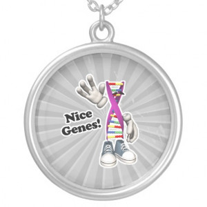 Nice Genes Funny DNA Strip Character Jewelry