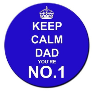 Baking Bling Father'S Day Keep Calm Dad You'Re No. 1 12 Standup Edible ...