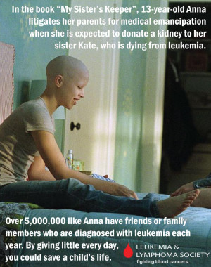 image caption leukemia awareness poster 3 my sister s keeper by ...