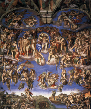 The Last Judgement, Michelangelo Buonarroti, 1536-1541, Cappella ...