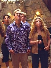 Thinking if she would actually be able to get with Stifler] Forget it ...