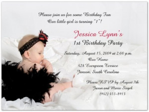 1st Birthday Invitation
