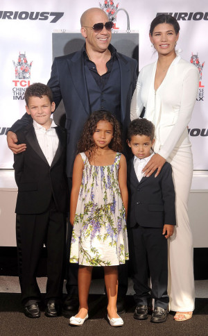 Vin Diesel Brings His Girlfriend and Kids to Handprint Ceremony in Los ...
