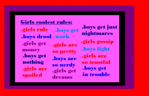 Girls Rules Photo Coolest
