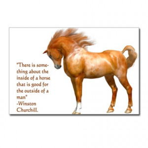 Winston Churchill Horse Quote Postcards (Package o