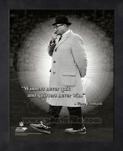 ... Lombardi Green Bay Packers 11x14 Black Wood Framed Pro Quotes Photo #3