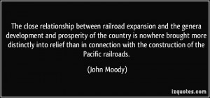 The close relationship between railroad expansion and the genera ...