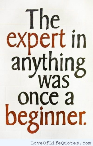 ... times than the beginner has even tried allow yourself to be a beginner