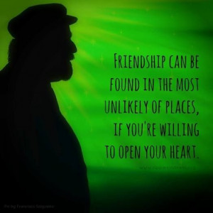 Unlikely friendships...