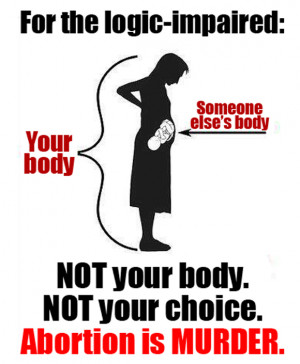 Not your body - Not your choice. Help abolish abortion and child ...