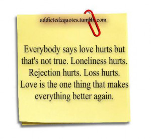 Sad Quotes About Life And Love And Pain