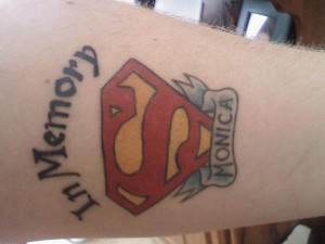 Superman Memorial Tattoo