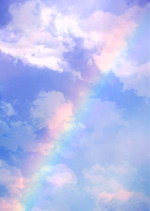 Adopted by God. Christian illustration. A promise of God: rainbow