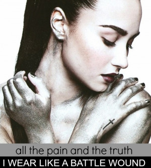Showing Gallery For Demi Lovato Warrior Song Quotes