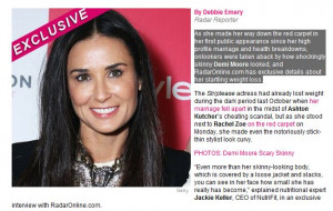 Tabloid Says Demi Moore Gained Weight, Then Uses Same Photo To Say She ...
