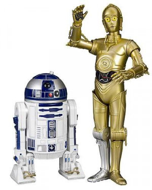 Merchandising » Star Wars - Figura - R2D2 + C3PO (12 + 20 cm)
