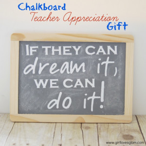 Chalkboard Teacher Appreciation Gift