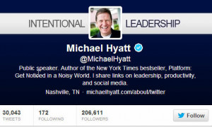 Best Twitter Bios Michael hyatt twitter bio