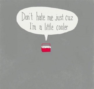 Don't hate me just because I'm a little cooler