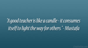 Teachers inspires, uplifts, encourages