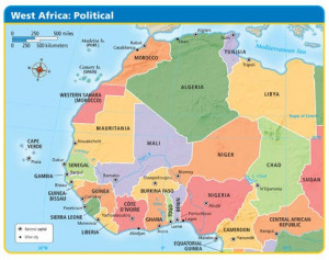 West Africa Political Map