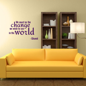 Ghandi Quote Wall Decal Quote