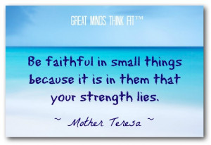 Faith Quote by Mother Teresa