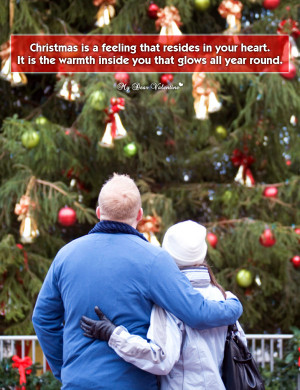 Christmas Picture Quote - Resides in your heart