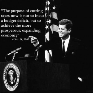 Purpose of cutting taxes is..