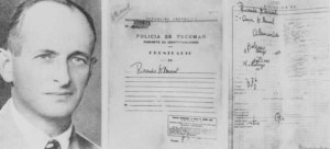 False identification papers used by Adolf Eichmann while he was living ...
