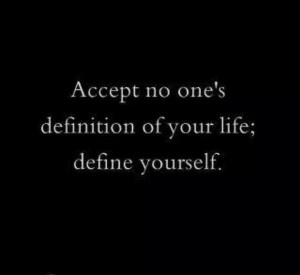 define yourself