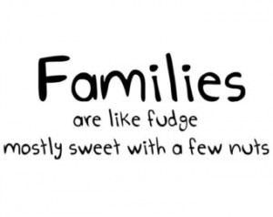 ... the inspirational series family quote like fudge mostly sweet Pictures