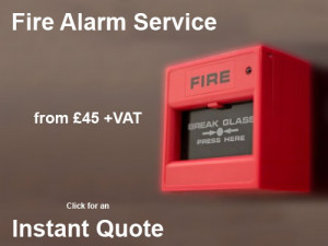 We service Fire Alarms from £45 +VAT, get an instant quote