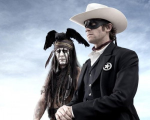 Lone Ranger and Tonto: Johnny Depp with Armie Hammer