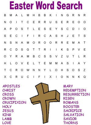 Christian Easter Word Search Puzzles