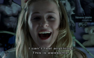 ... evan rachel wood #thirteen #i can't feel nothing #this is awesome