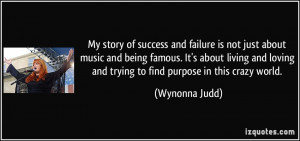 story of success and failure is not just about music and being famous ...