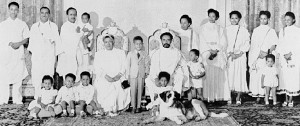HIS IMPERIAL MAJESTY EMPEROR HAILE SELASSIE I WITH FAMILY