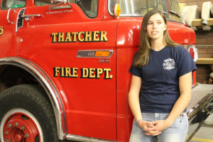 Thatcher Fire Department's first female firefighter/EMT