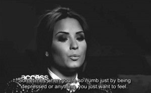 quotes about cutting demi lovato