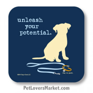 Unleash Your Potential (Coasters with Dog Quotes)