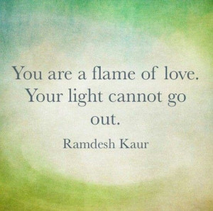 Flame of love quote