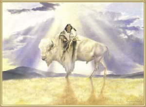 The Brave Rides The Great White Buffalo Image