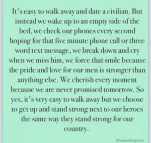 . Military. Military Spouse. Love. Deployment quotes. Quotes. Marines ...