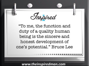 Bruce Lee quote on Human Potential