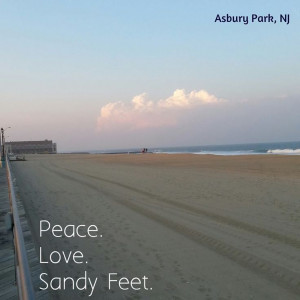 Peace. Love. Sandy Feet.